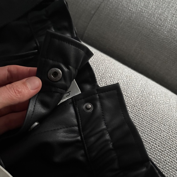 BA&SH Faux leather skirt black size -3 ( like a large) NEW with tags - Picture 5 of 13